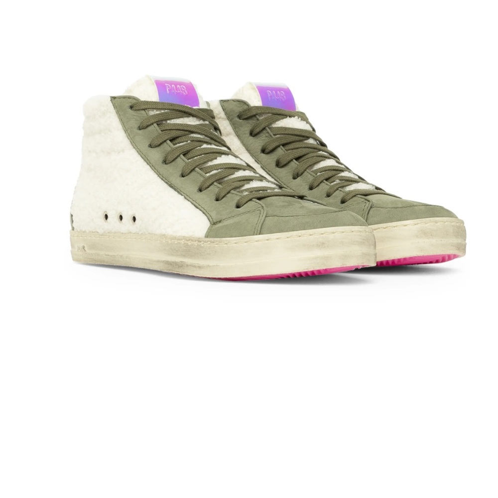 P448 Skate High-Top Nubuck Sherpa Sneakers size 39 8.5/9